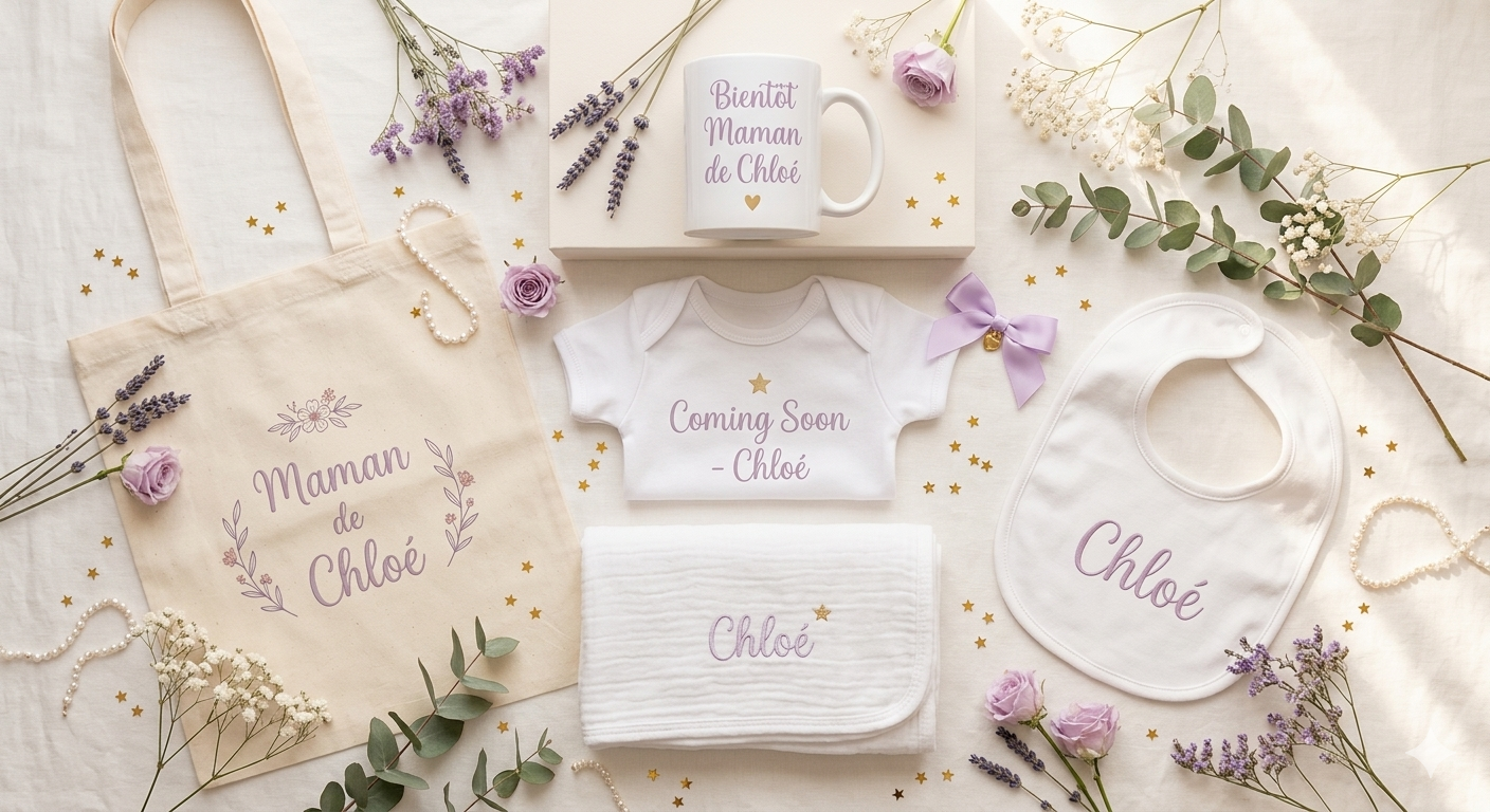 Pack Baby Shower — "Maman & Bébé Assortis"