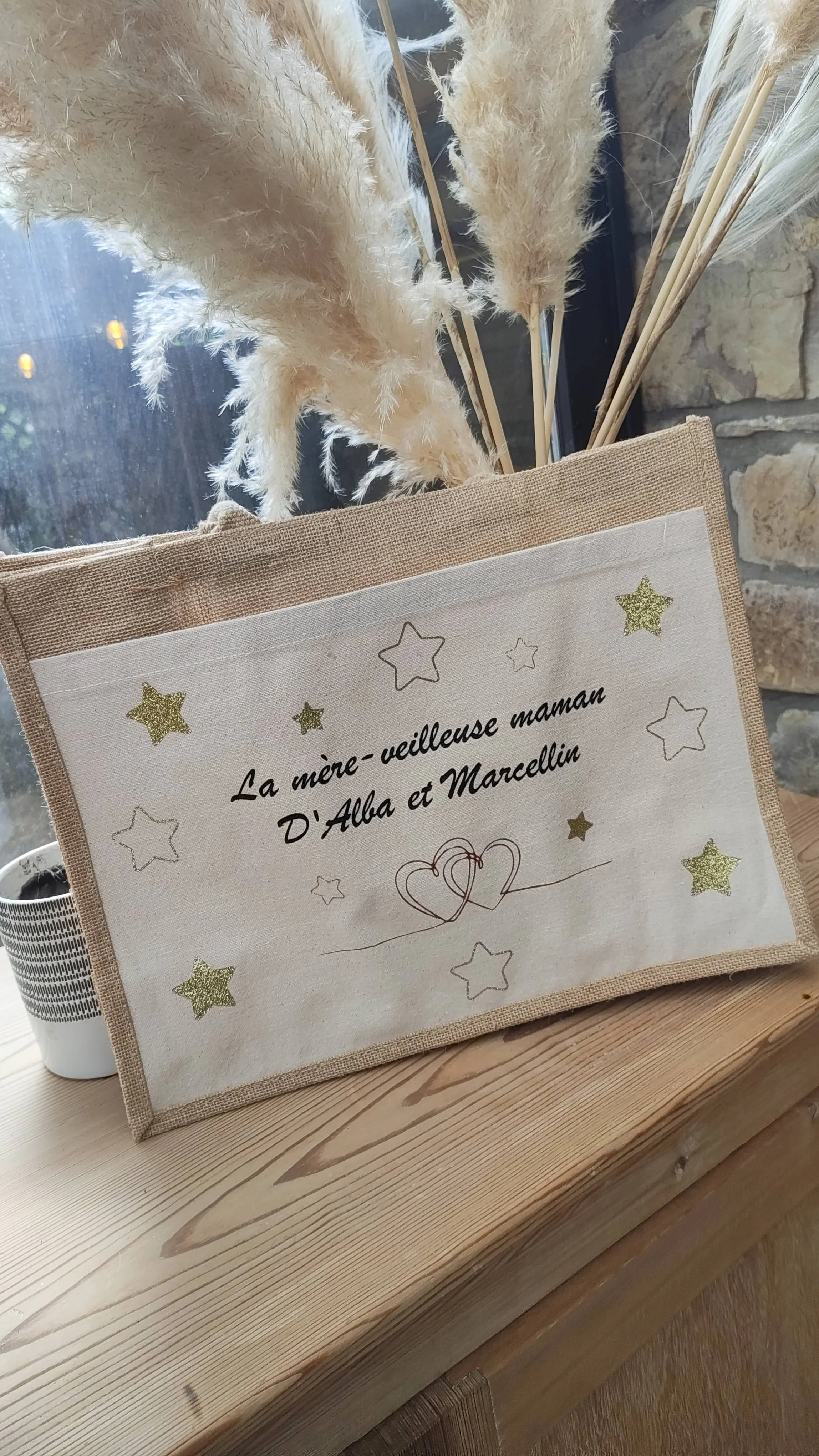 Sacs personnalisés en toile de jute – Votre message, votre style